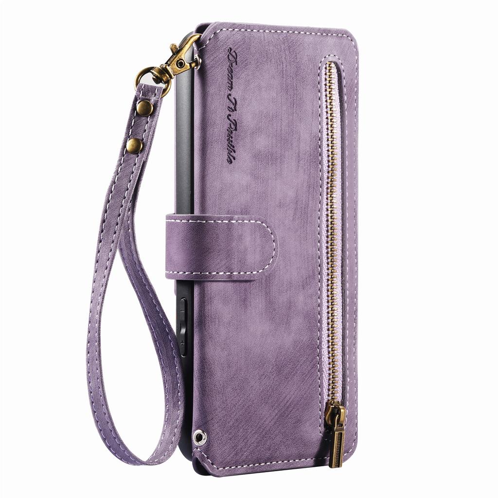 3-in-1 Luxury Leather Wallet Case for iPhone XS/11/12/13/14/15/16/17 w/ Stand, Shockproof, RFID, Multi-Slot & Zipper