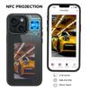 E Ink Phone Case for iPhone 13/14 Smart NFC Phone Case Photo,Black/White/Red/Yellow 4-Color