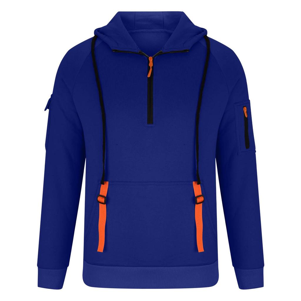 2025 Hot-Selling Men's Sporty Hoodie Set with Arm Pocket and Zipper