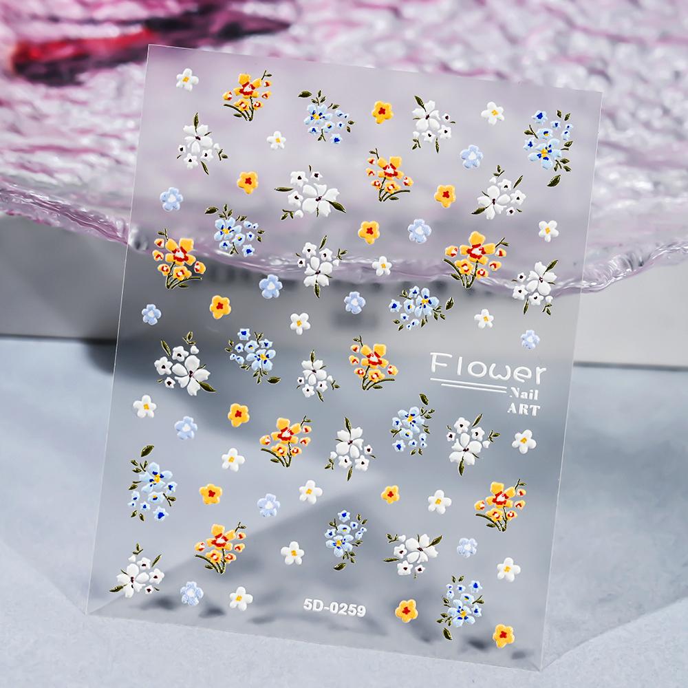 1 SZT. 5D Kawaii Wytłaczane Wykwintne Naklejki na Paznokcie z Uśmiechniętą Twarzą Japońskie Żelowe Makaroniki Nail Art Samoprzylepne DIY Ozdoby do Paznokci