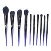 10pcs Professional Eyeshadow Blush Brush Portable Soft Hair Cosmetic Brush Set Makeup Tool