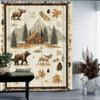 Small Cabin Theme Shower Curtain 12 Hooks Suitable For Room Home Hotel Washable Window Curtains Bathroom One Piece