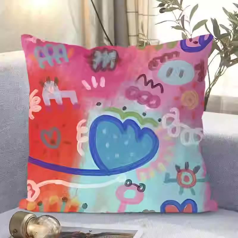 Dopamin Niedlich Cartoon Einfaches Sofa Wohnzimmer Wildleder Kissenbezug Kissen Kissen Abnehmbar und Waschbar Schlafzimmer
