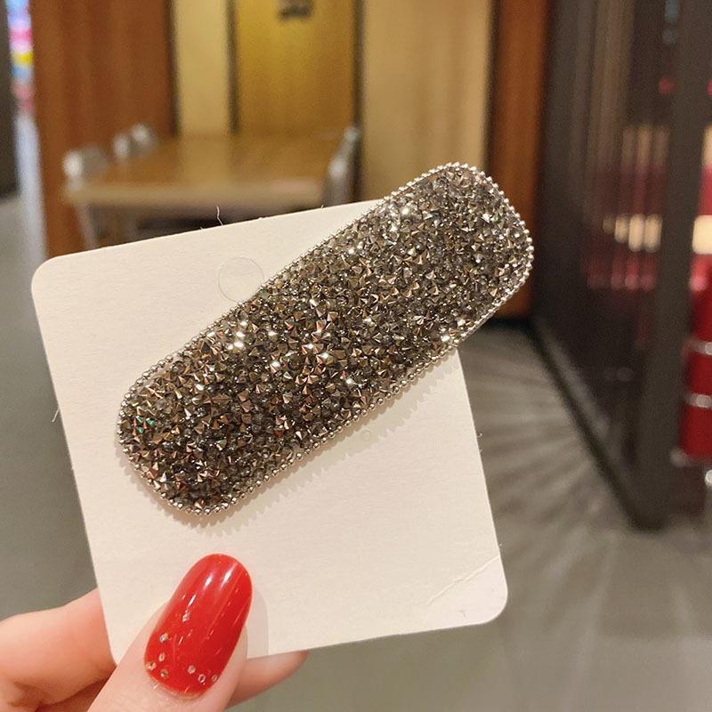 Beautiful Shiny Rhinestone Hairpins Creative Rectangular Hair Clips Woman's Hair Accessories