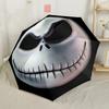 Nightmare Before Christmas Automatischer Regenschirm mit 8 Speichen Langlebiger Kunststoff & Eisen Reiseutensil Eleganter Damenregenschirm Spirituelles Geschenk