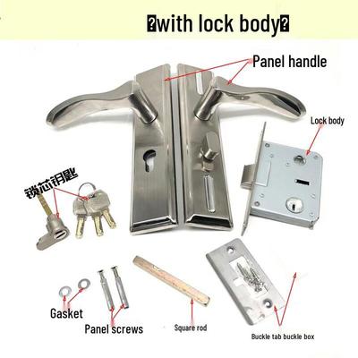 Universal Stainless Steel Wooden Door Lock with Key