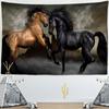 Galloping Horse Tapestry Wall Hanging Bohemian Dark Psychedelic Pattern Hippie Carpet Bedroom Art Home Decor