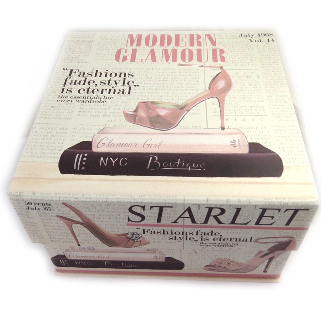 Les Trésors De Lily [M3995] - Set de 3 boîte gigognes 'Belle Epoque' beige rose