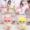 Cute Hamster Plush Toy With Hoodie Large Sleep Pillow For Kids And Girls