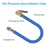 2 Pack Tire Inflator Hose with Locking Air Chuck - 12.2 Inch Rubber Extension Hose for Tire Pressure Guns