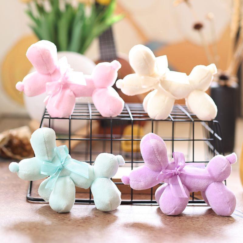 Dog Small Plush Keychain Cute Cartoon Charm Soft Material Bag Doll Decoration