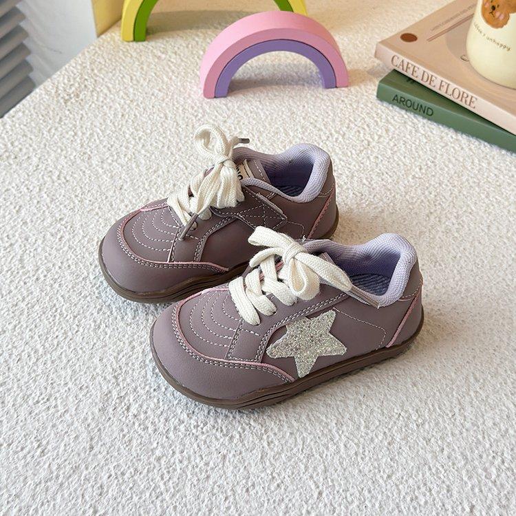 

Children s sports shoes 2025 spring and autumn new girls shoes soft sole versatile Forrest Gump shoes boys moral training shoes running shoes 33 розовый