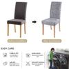Elastic Dining Chair Cover Home Wedding Chair Cushion Removable Slipcovers Protector Anti -Dust Furniture Decor For Banquet Party