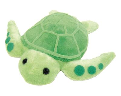 Brinquedo de Pelúcia Feijões Amigos Caminhada Subaquática Tartaruga Marinha Verde Comprimento Total 15cm