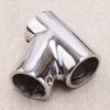 Silver Stainless Steel Hardware Boat Ship Yacht Motorboat Hand Rail 60 Degree Tee Fittings For 25mm 1" Pipe