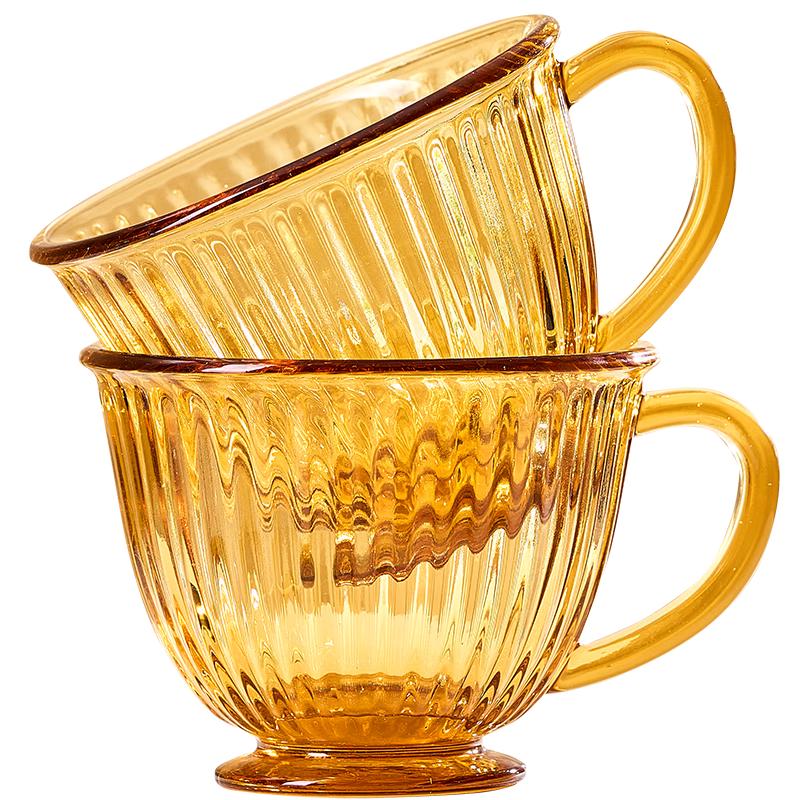 Corning VISIONS Amber Breakfast Mug Set 6-Piece Set