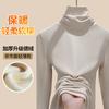 Pile collar thickened double-sided German velvet bottoming shirt for women's autumn and winter new inner women's velvet warm t-shirt