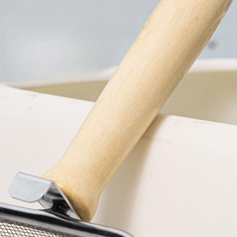 Pelle à Litière pour Chat, Pelle Métallique Solide et Durable pour Chaton, Tamis en Acier Inoxydable avec Manche, Croc en Acier Inoxydable Inclus