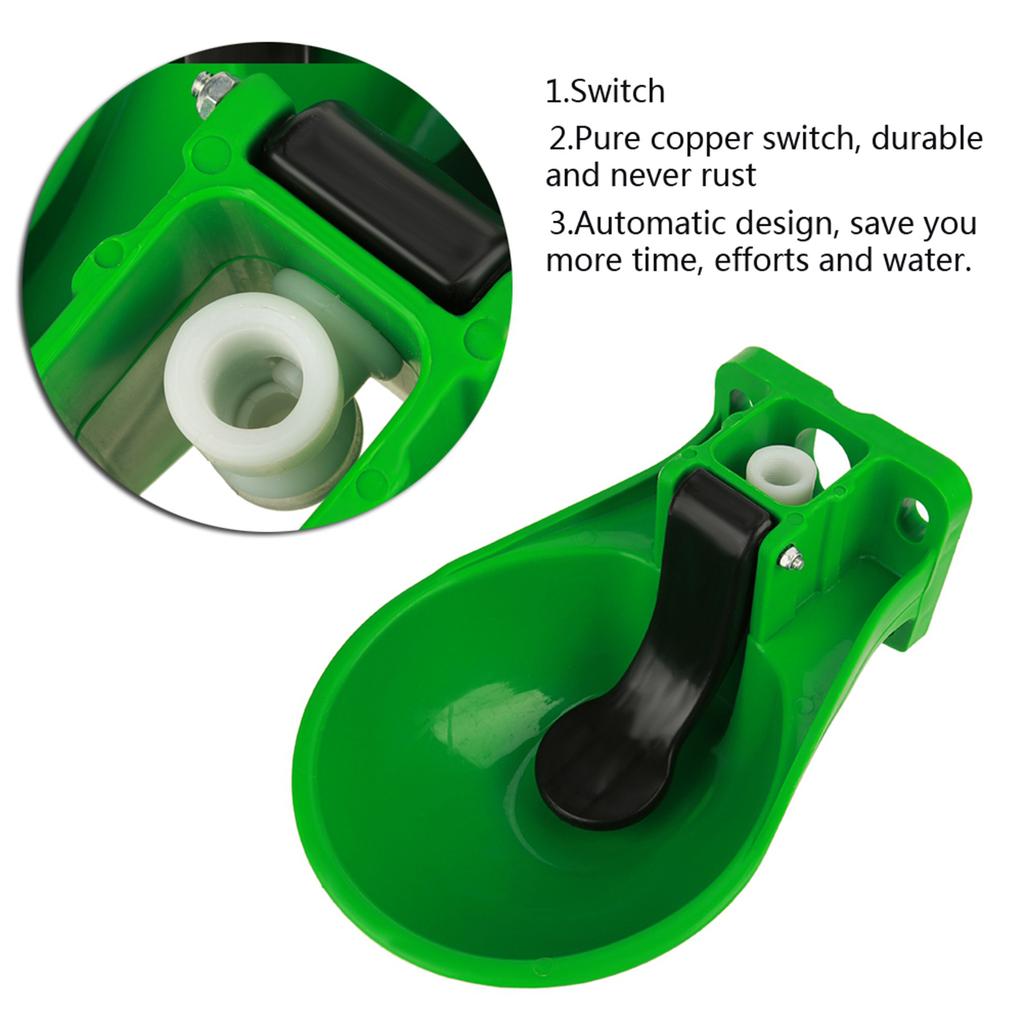 Plastic Automatic Water Bowl Trough Mouth Touch Switch Valve Sheep Cow Drinking Container