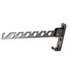 Home Folding Coat Drying Hook Anti Slip Aluminium Alloy Retractable Wall Mounted Hanger Rack