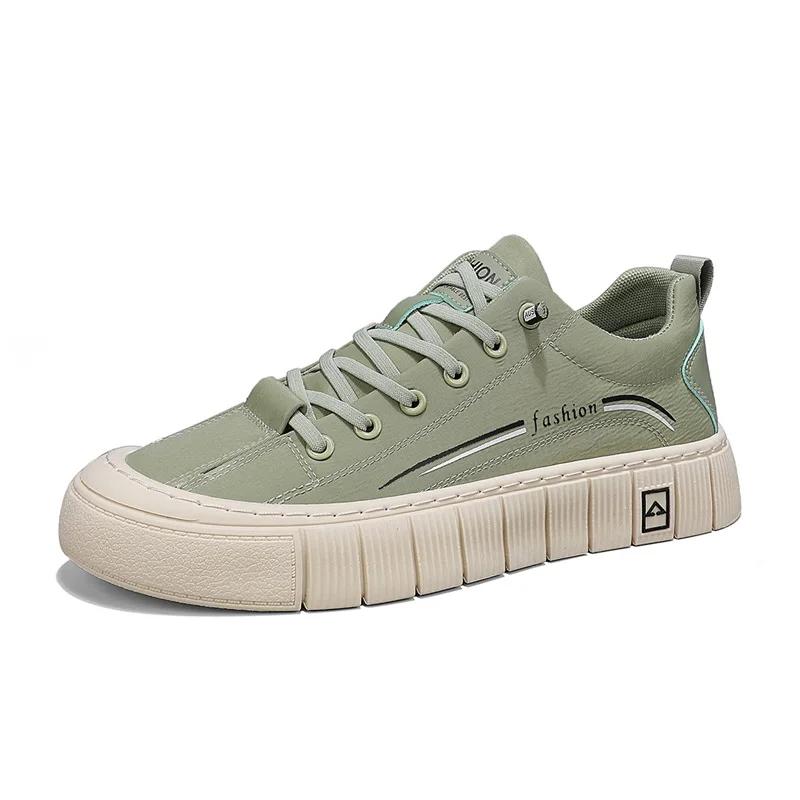 

Модные легкие кроссовки Мужская обувь Весна Осень 2025 Новая Повседневная Мужская обувь Модная Удобная Нескользящая Зеленая обувь Черный Скейтборд 44 зелёный