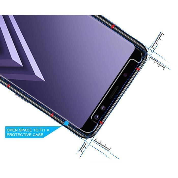 Verre Trempé pour Samsung Galaxy A8 2018 A530 - Film Integral Transparent Vitre Protection Ecran Resistant [Phonillico®]