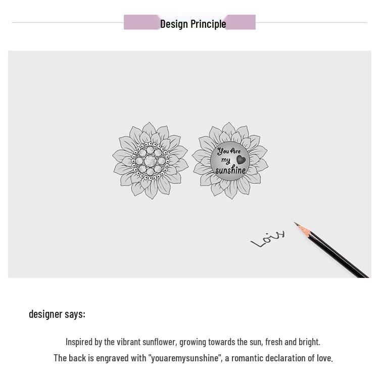 Vintage Oxidized Silver Sunflower Beads for DIY Bracelets - SCC1507