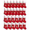 Creativity Christmas Alphabet Socks A-Z Candy Bag Multifunctional Christmas Gift Bag  New Year