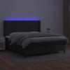 VidaXL Sommier à Lattes de Lit avec Matelas et LED, Lit Rembourré, Lit Double, Lit Adulte de Chambre à Coucher Intérieur, 3139271