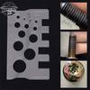 Stainless Steel Caliper Metric Gauge Tool Thread Checker Screw Measurement Ruler For Measuring Screw Pitch Bit Bolt Nut Screw
