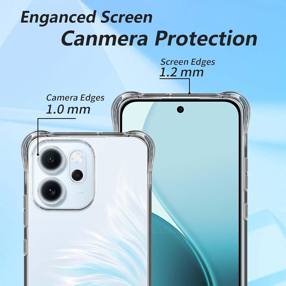 Clear Silicone Shockproof Cover Coque For OPPO Reno14 F Case Lens Protection Shell OPPOReno14 FS Reno 14 Pro 14F 14Pro 14FS 5G