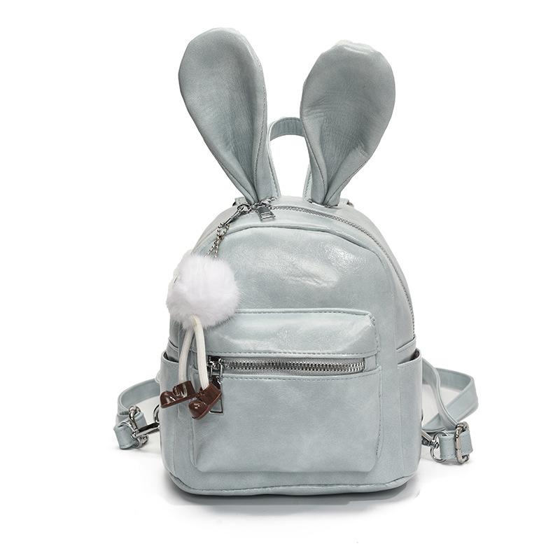 Cute rabbit ears small backpack 2025 new Mori sweet girl fashion niche versatile travel backpack