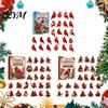 Christmas Countdown Set Red Bird Advent Calendar, 24-Day with Small Window Surprise Ornaments, 2D Acrylic Tree Hanging Decor, Holiday Gift for