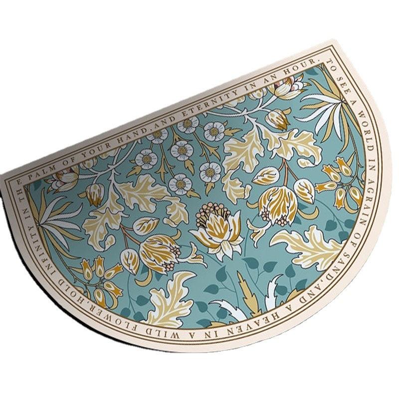 Retro Mata Podłogowa do Łazienki Szybkoschnąca Antypoślizgowa Odporna na Zabrudzenia i Odporna na Zużycie Mata Podłogowa