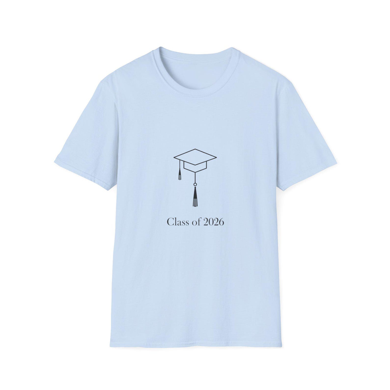 Minimalist Graduation Cap Class of 2026 T-Shirt 2XL