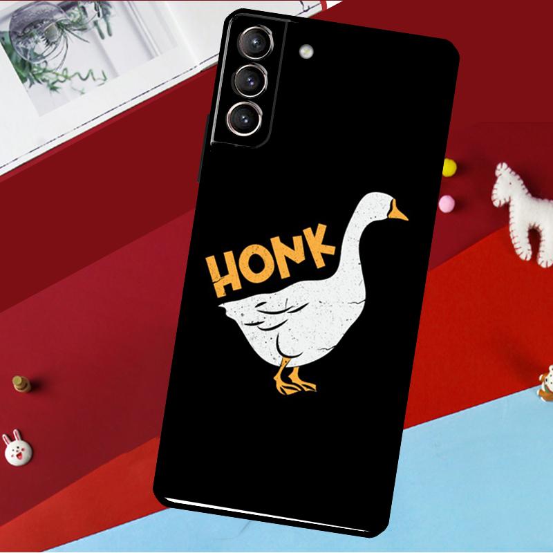 Ente Gans Quak Bonk Lustiges Meme Hülle Für Samsung Galaxy S25 S24 S22 S23 Ultra Plus S20 S21 FE S9 S10 S24 FE Handyhülle