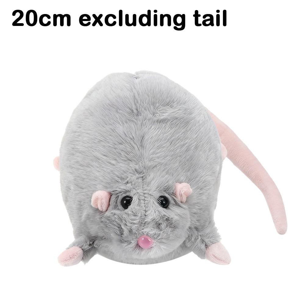 Plush Mouse Doll Cartoon Animal Figure Cute Flower Branch Rat Doll  Kids Gift Birthday