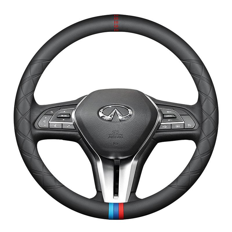 Infiniti Q50L, QX50, Q50, Q70, G Series Steering Wheel Cover - Genuine Leather Sports Design