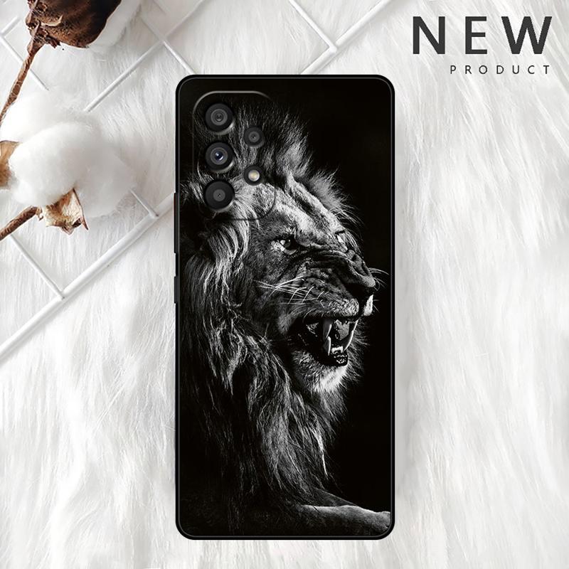 Wolf Löwe Tier Hülle Für Samsung Galaxy A54 A52 A14 5G A53 A12 A13 A71 A23 A34 A33 A21s Handyhülle