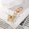 Elegant Resin Butterfly Keychain Alloy Key Holder Unique Keyring Bag Pendant Fashion Accessory for Women and Girls