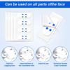 80Pcs No Trace V-Shape Face Lift Tape Invisible Adhesive Patches Smooth Wrinkle Fix Sagging Skin for Selfie Use