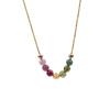 Tourmaline Stone Clavicle Necklace - Light Luxury, Non-Fading, Simple High-End Dopamine Choker for Women