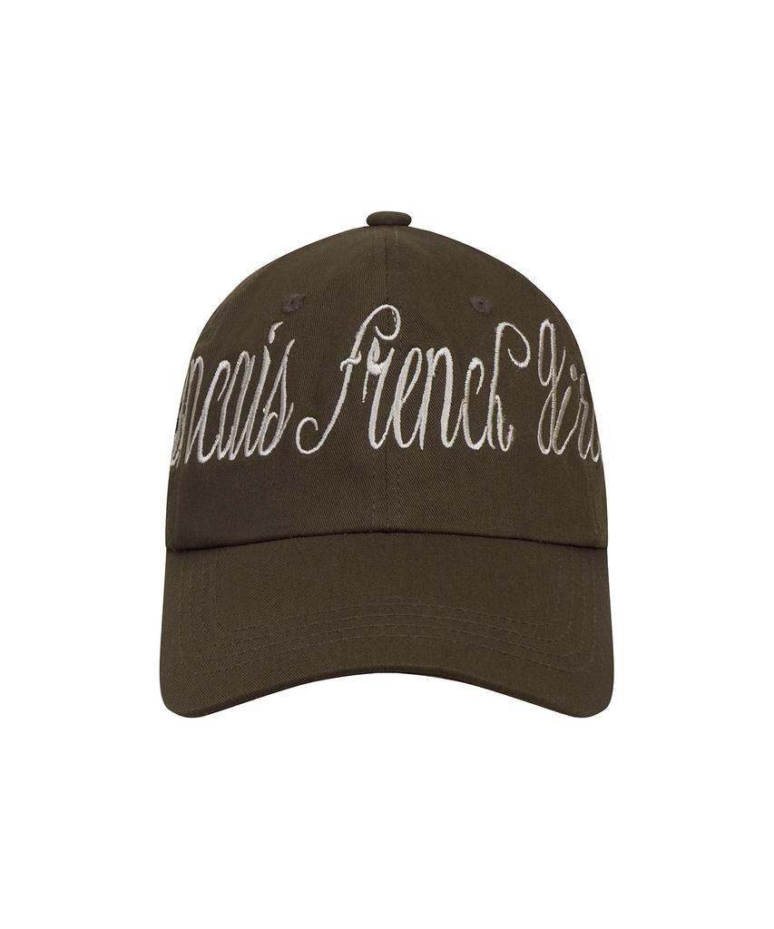 LARTIGENT L15 Lettering Ball Cap(Brown)