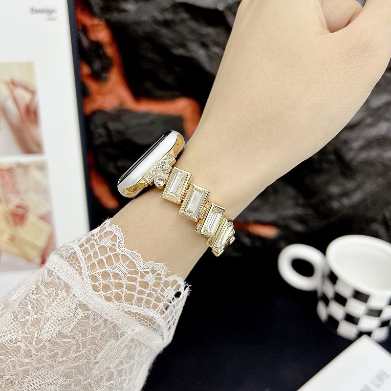 Bling Diamond Band for Apple Watch Bands 49 46 45 44 42 41 38mm Bracelet Jewelry Metal Wristband Strap for iWatch S11 10 9 8 7 6