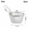 Easy Food Release Non-Stick Fry Basket Portable Colander Strainer With Handle