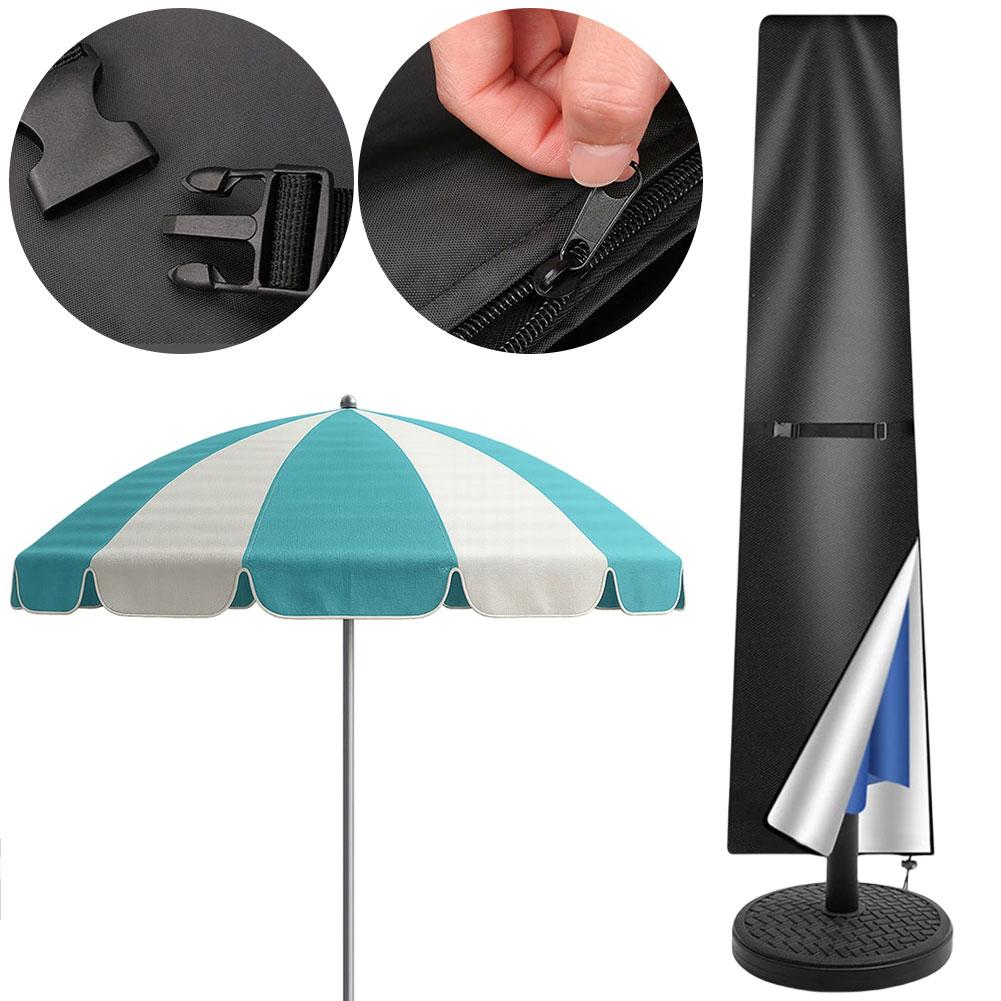 Outdoor Anti-UV Protective Cover Waterproof Patio Umbrella Cover with Zipper Outdoor Umbrella Cover for Outdoor Umbrellas