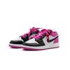 Jordan Air Jordan 1 Abrasion Resistant Abrasion Resistant Low top Vintage Basketball Shoes Women's Black White Pink FV8486-600(team1104)