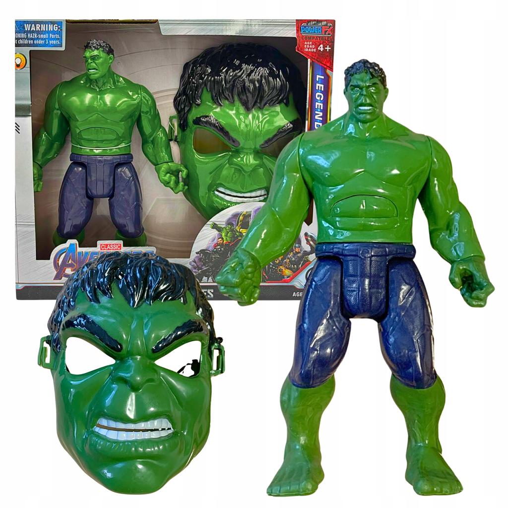 Hulk Figure Set Collectible Toy Marvel + Hulk Mask