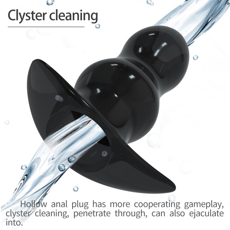 5 Sizes Hollow Anal Plug/Dilator/Dildo Soft Speculum Prostate Massager Butt Plug Set Intimate/Enema Sex Toys For Women Men