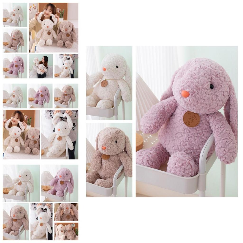 Adorable Long-haired Plush Bunny Toy For Kids 35cm And 50cm Sizes Available